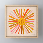 Sunshine â Retro Ochre Palette Mini Art Print Gallery Image 1
