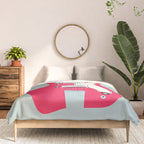 Retro 60s Surf Rock Electric Guitar - Slate Comforter Gallery Image 3