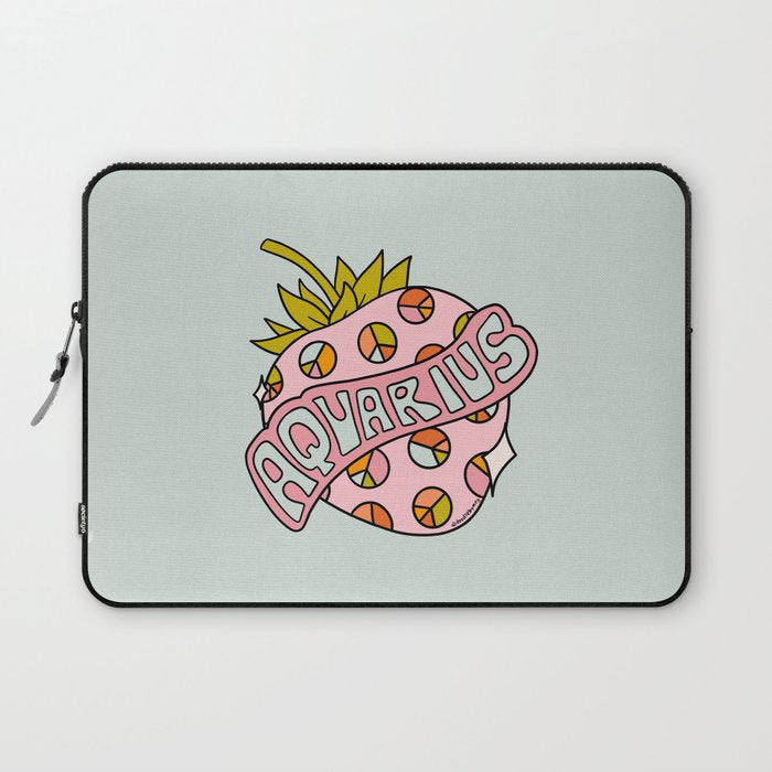 Aquarius Strawberry Laptop Sleeve Gallery Image 1