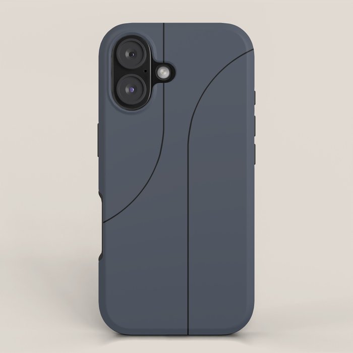 Modern Minimal Line Abstract XXXI iPhone Case Gallery Image 1