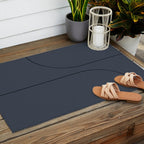 Modern Minimal Line Abstract XXXI Outdoor Rug Gallery Image 2