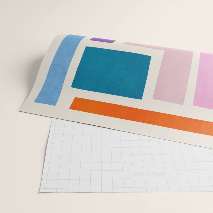 Pastel Colorful Modern Artwork Wrapping Paper Gallery Image 2