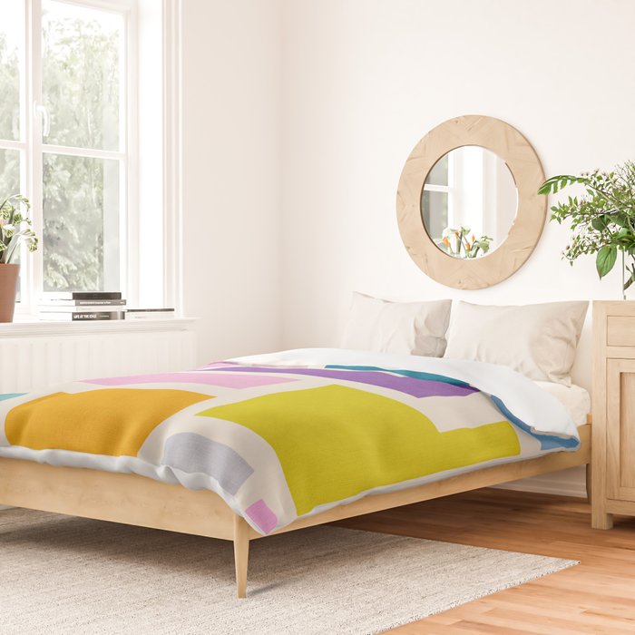 Pastel Colorful Modern Artwork Duvet Cover Gallery Image 2
