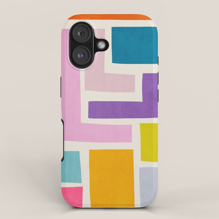 Pastel Colorful Modern Artwork iPhone Case Gallery Image 1