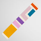 Pastel Colorful Modern Artwork Table Runner Gallery Image 3
