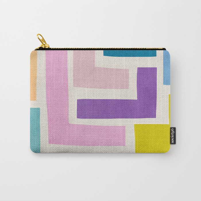 Pastel Colorful Modern Artwork Carry All Pouch Gallery Image 1