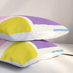 Pastel Colorful Modern Artwork Pillow Sham Gallery Image 3