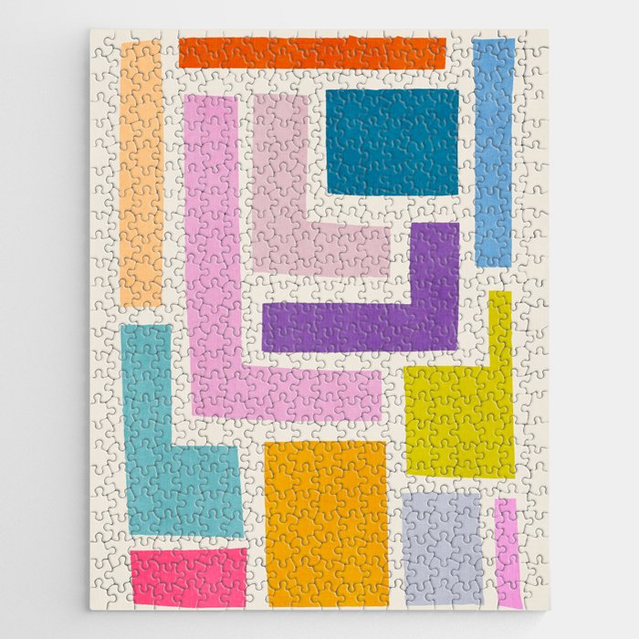 Pastel Colorful Modern Artwork Jigsaw Puzzle Gallery Image 1