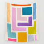 Pastel Colorful Modern Artwork Wall Tapestry Gallery Image 4