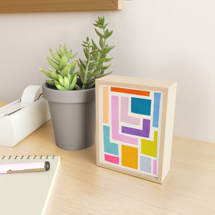 Pastel Colorful Modern Artwork Mini Art Print Gallery Image 2
