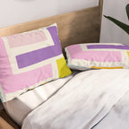 Pastel Colorful Modern Artwork Pillow Sham Gallery Image 2