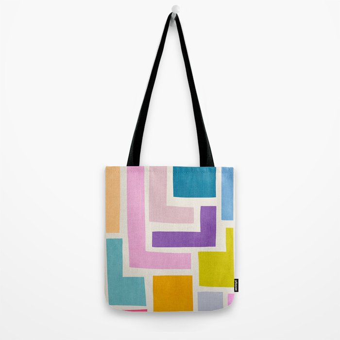 Pastel Colorful Modern Artwork Tote Bag Gallery Image 2
