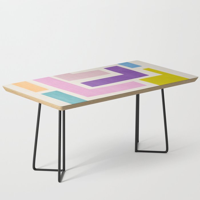 Pastel Colorful Modern Artwork Coffee Table Gallery Image 1
