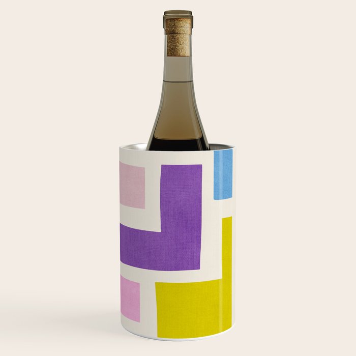Pastel Colorful Modern Artwork Wine Chiller Gallery Image 3