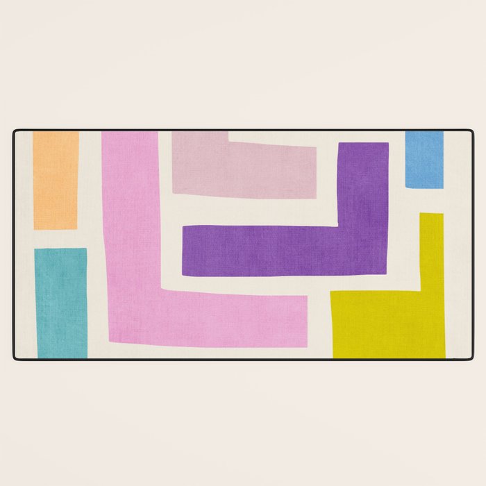 Pastel Colorful Modern Artwork Desk Mat Gallery Image 3