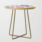 Pastel Colorful Modern Artwork Side Table Gallery Image 1