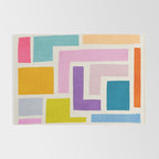 Pastel Colorful Modern Artwork Rug Gallery Image 2