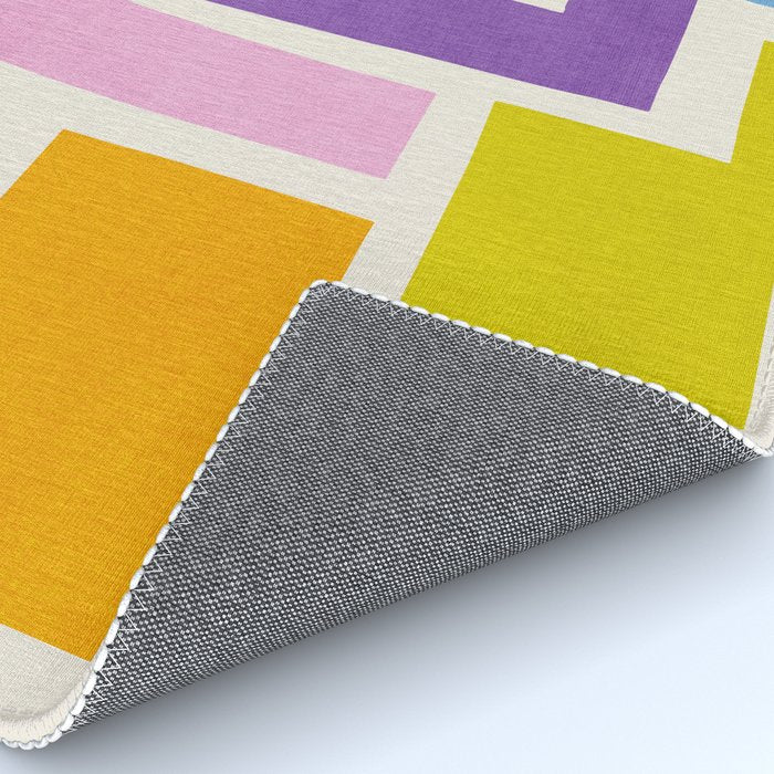 Pastel Colorful Modern Artwork Rug Gallery Image 4