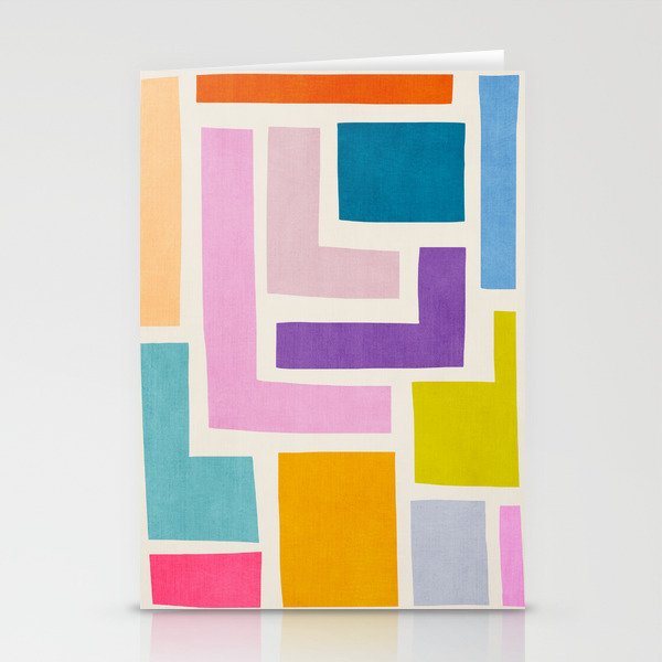 Pastel Colorful Modern Artwork Stationery Card Gallery Image 1