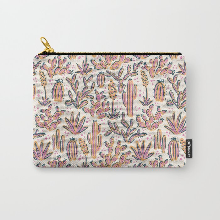 Cactus Desert - Sunset  Carry All Pouch Gallery Image 1