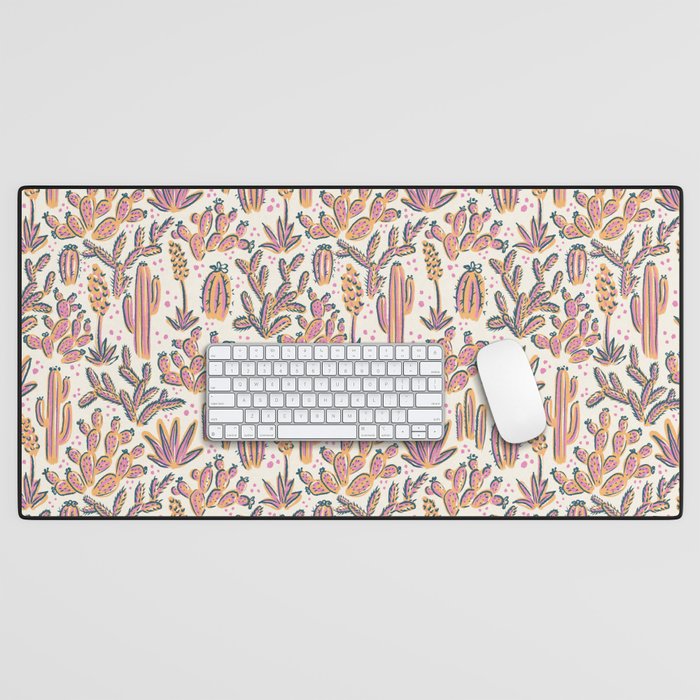 Cactus Desert - Sunset  Desk Mat Gallery Image 1