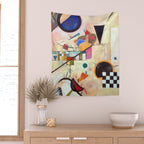Wassily Kandinsky Opposing Accords Wall Tapestry Gallery Image 2