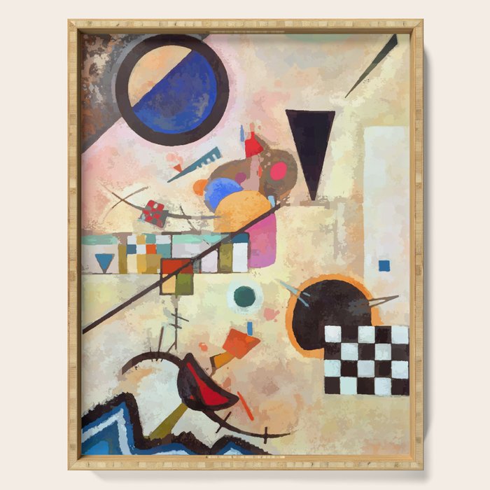 Wassily Kandinsky Opposing Accords Serving Tray Gallery Image 1