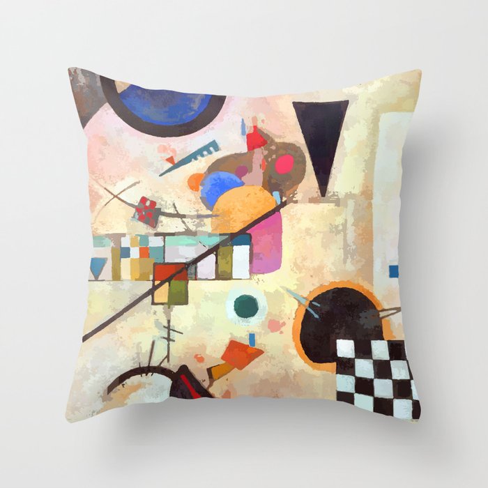 Wassily Kandinsky Opposing Accords Throw Pillow Gallery Image 1