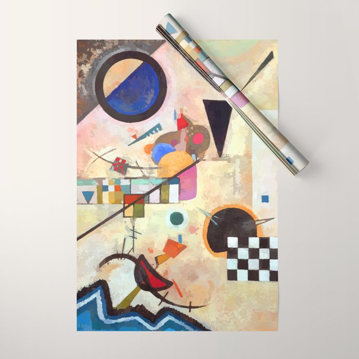 Wassily Kandinsky Opposing Accords Wrapping Paper Gallery Image 1