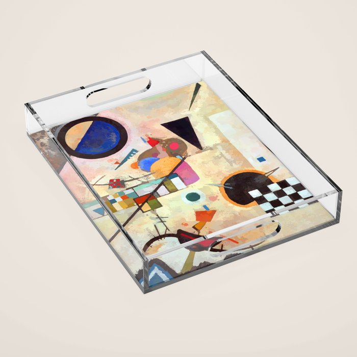 Wassily Kandinsky Opposing Accords Acrylic Tray Gallery Image 1