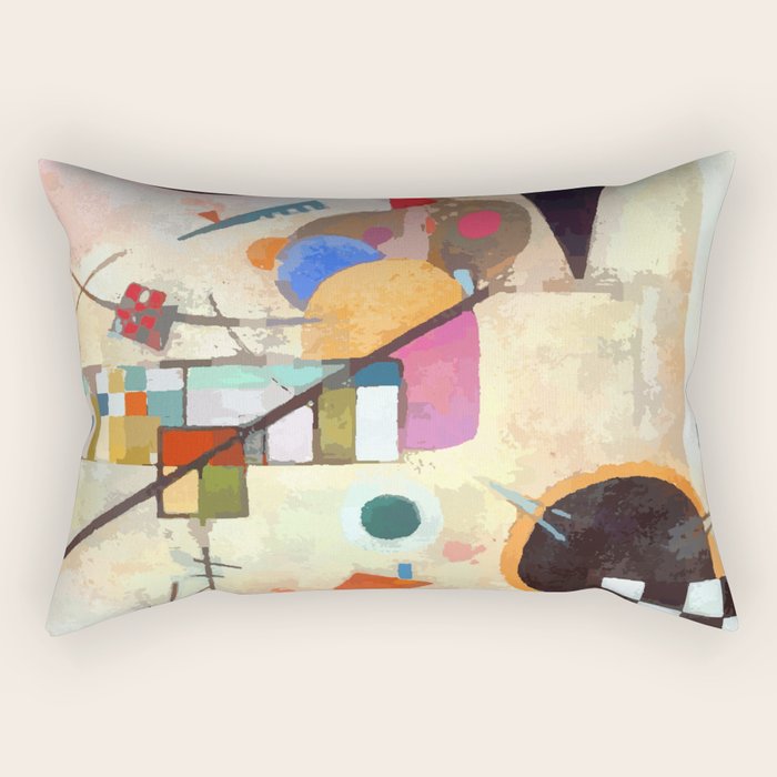 Wassily Kandinsky Opposing Accords Rectangular Pillow Gallery Image 1
