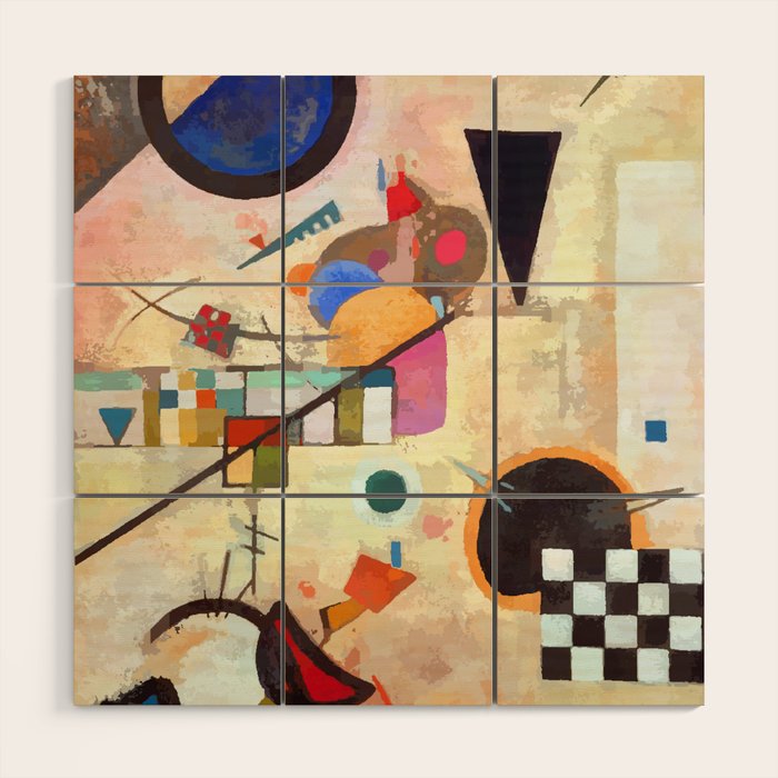 Wassily Kandinsky Opposing Accords Wood Wall Art Gallery Image 1