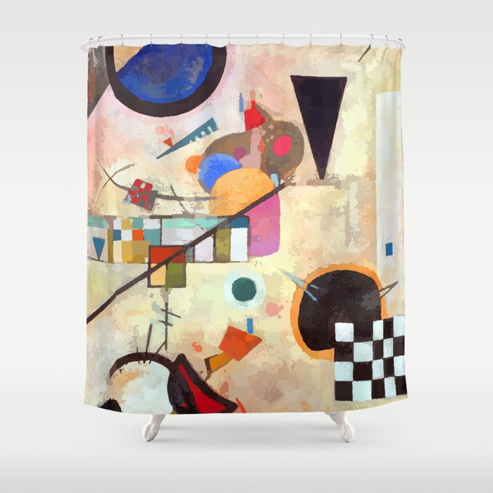 Wassily Kandinsky Opposing Accords Shower Curtain Gallery Image 1