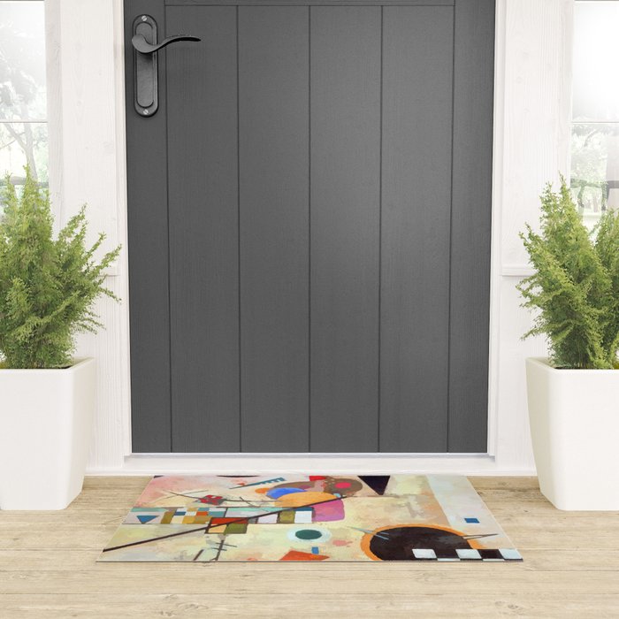 Wassily Kandinsky Opposing Accords Welcome Mat Gallery Image 3