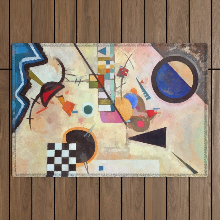 Wassily Kandinsky Opposing Accords Outdoor Rug Gallery Image 1