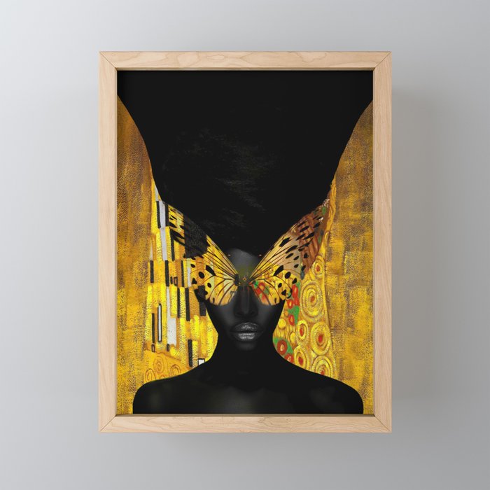 lady butterfly Mini Art Print Gallery Image 1