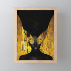 lady butterfly Mini Art Print Gallery Image 1