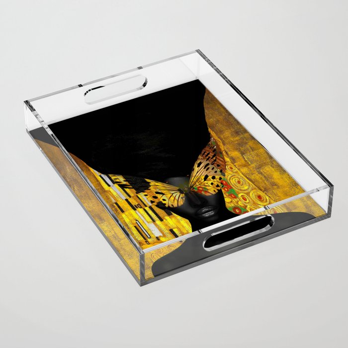 lady butterfly Acrylic Tray Gallery Image 1