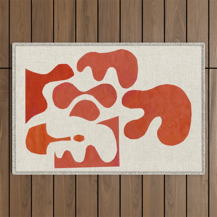 Mid Century Lava Outdoor Rug Gallery Image 1