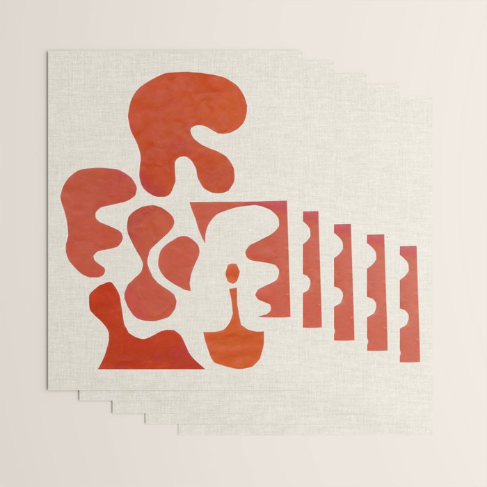 Mid Century Lava Wrapping Paper Gallery Image 3