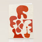 Mid Century Lava Stationery Card Gallery Image 2