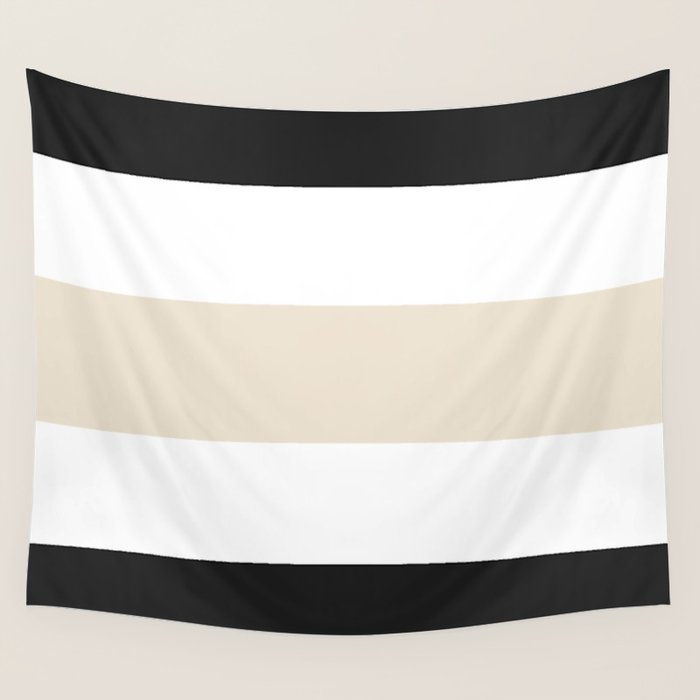 Accent (Black & Cream) Wall Tapestry Gallery Image 1