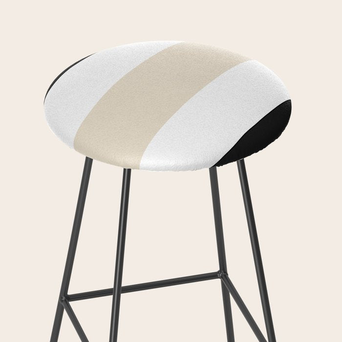 Accent (Black & Cream) Stool Gallery Image 2