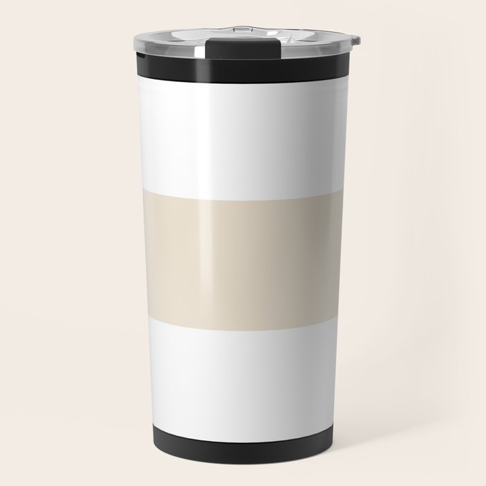 Accent (Black & Cream) Travel Mug Gallery Image 1