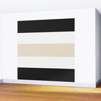 Accent (Black & Cream) Wall Mural Gallery Image 2