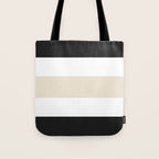 Accent (Black & Cream) Tote Bag Gallery Image 1