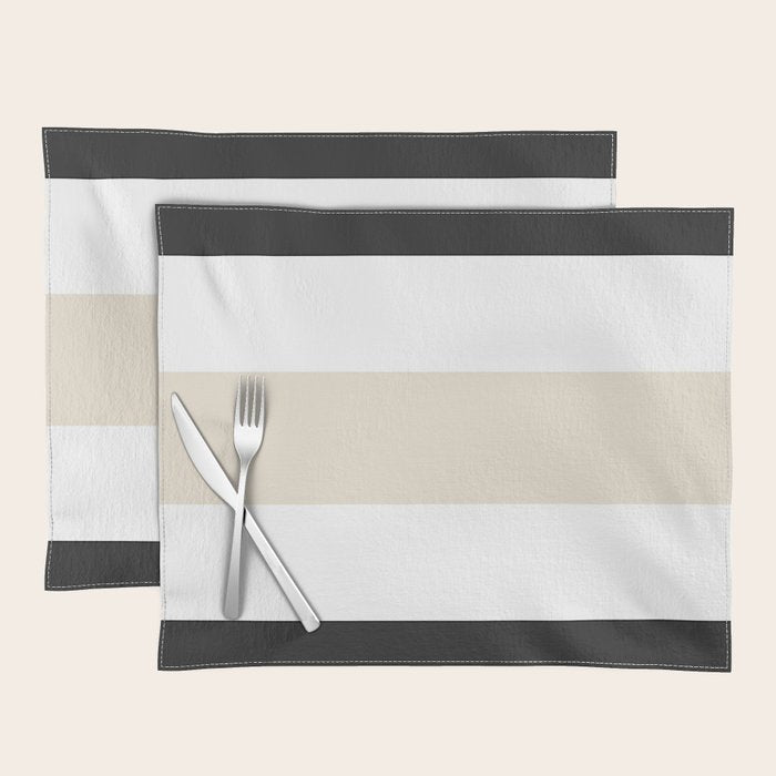 Accent (Black & Cream) Placemat Gallery Image 1