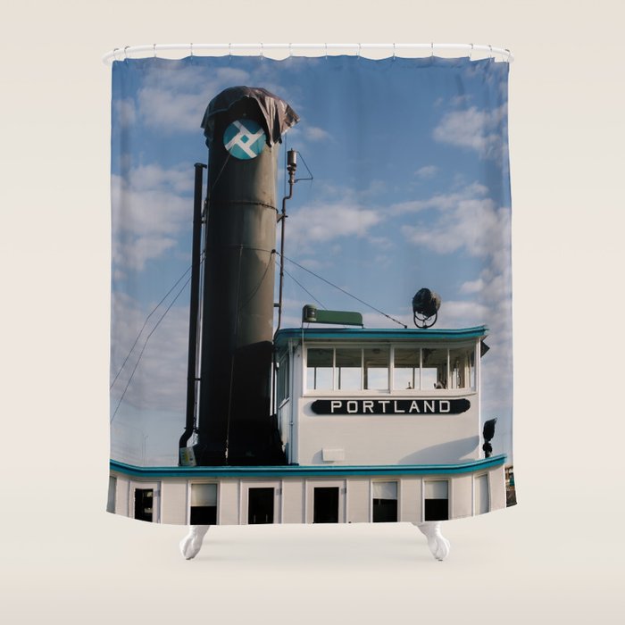 Oregon Maritime Museum Shower Curtain Gallery Image 1