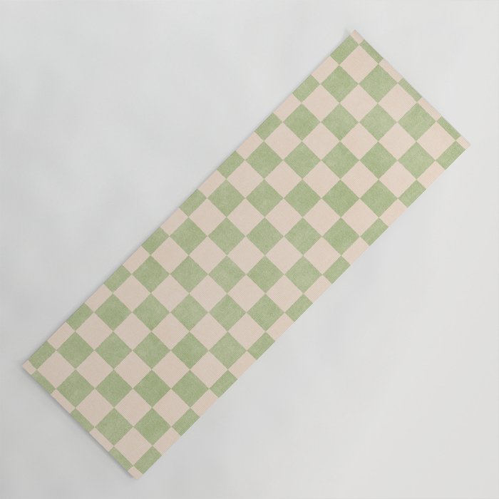 CHECKER - 001 - Sage Yoga Mat Gallery Image 1