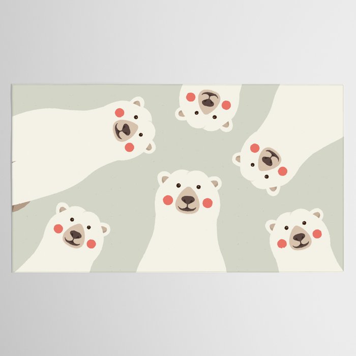 Polar Bear, Animal Portrait Tablecloth Gallery Image 2